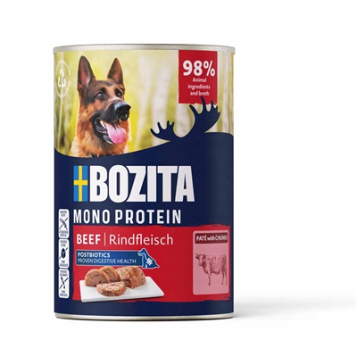 Bozita Hundpaté Mono Protein Spannmålsfri 98% 400g NÖTKÖTT